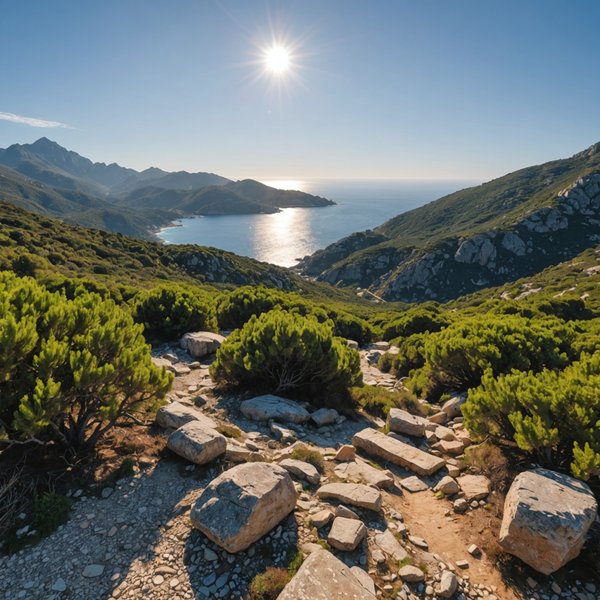 Où peut-on louer une maison de vacances en Corse avec des cours de cuisine corse et des randonnées guidées?